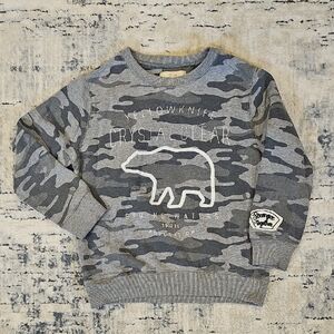 Zara Gray Camouflage Kids Sweater